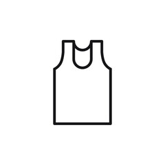 Women's sportswear. Activewear t-shirt. Vector technical sketch. Mockup template