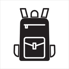 backpack icon vector design template