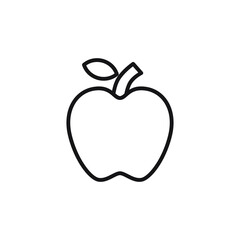 Apple icon line. Apple icon in trendy flat style set on white background. Apple Icon Symbol for your website design