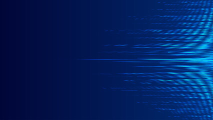 internet technology background with glowing lines extending to the left