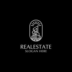Realestate logo design icon template