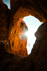 Utah red rock cave