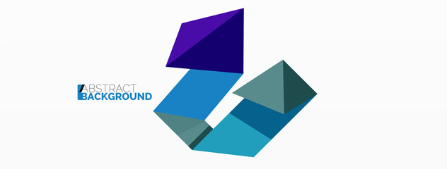 Creative geometric wallpaper. Abstract ribbon style line composition. Techno business template for wallpaper, banner, background or landing