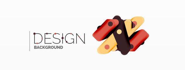 Creative geometric wallpaper. Minimal abstract background. Color bright overlapping lines composition vector illustration for wallpaper banner background or landing page