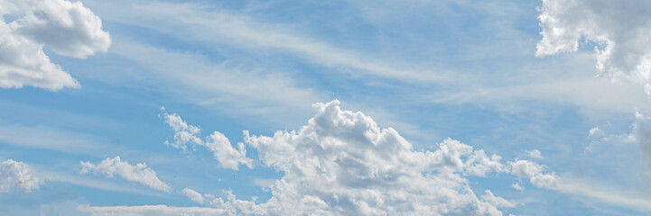 blue sky and white clouds