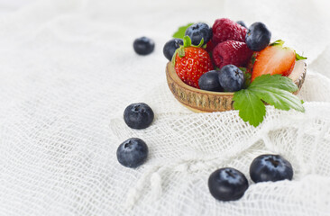berry ingredient, Raspberry blueberry and strawberry mix fruit.