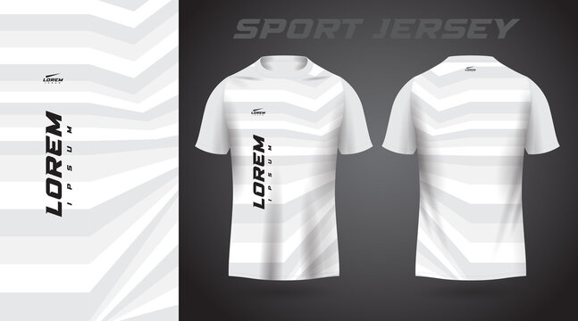 white t-shirt sport jersey design