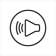 volume button icon vector design template