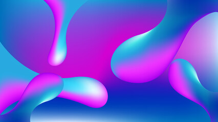 abstract gradient liquid blue and pink background