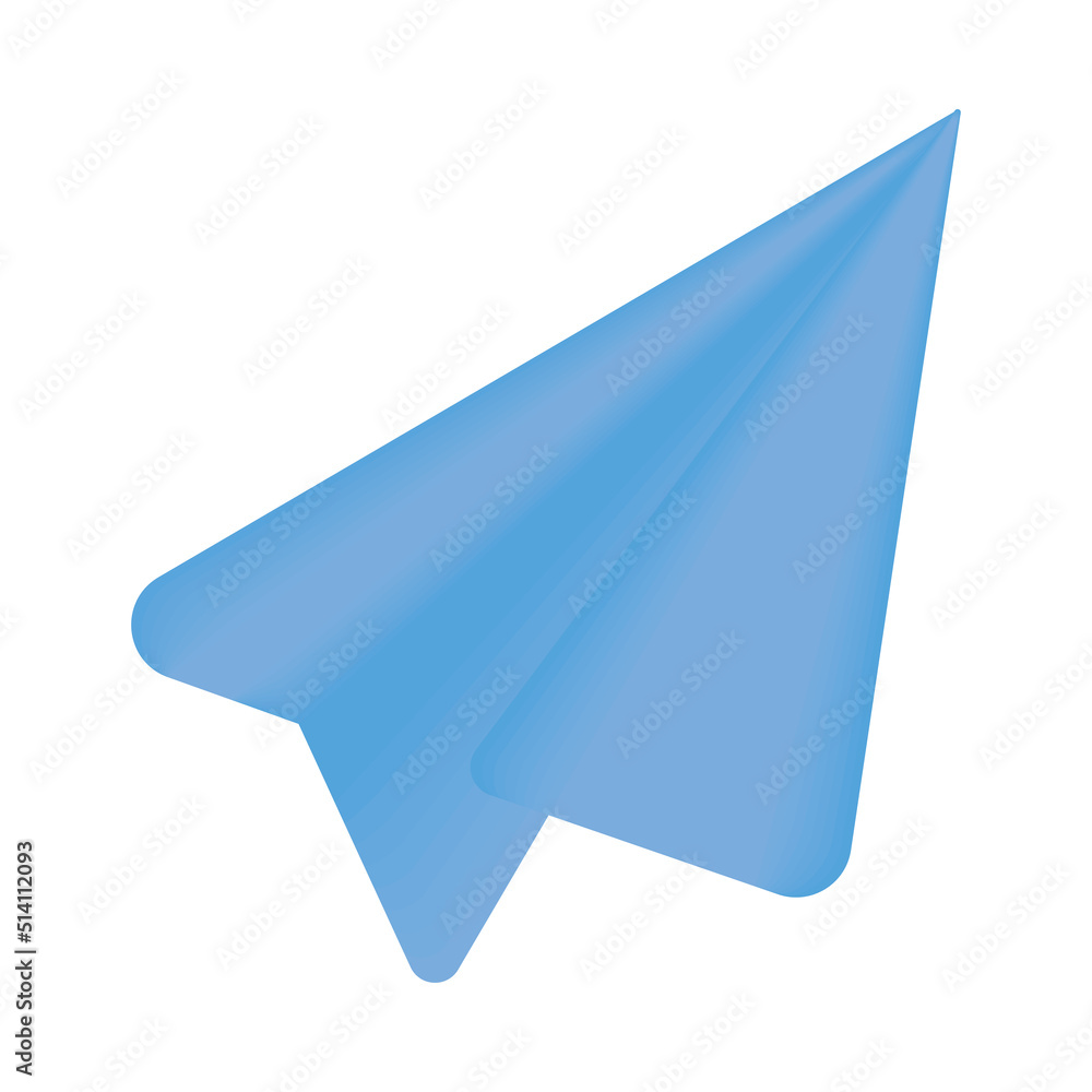 Sticker paper plane icon