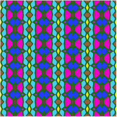 Seamless vector background with repeat pattern. multicolored  mosaic. Perfect for fashion, textile design, cute themed fabric, on wall paper, wrapping paper, fabrics and home decor.