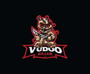 Fototapeta na wymiar Voodoo mascot logo design