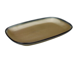 Empty porcelain, Ceramic plate isolated on white background