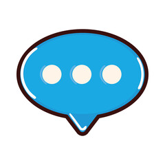 Fototapeta premium speech bubble social media