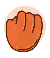 baseball glove sport icon