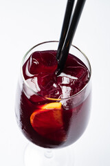 summer cocktail isolated on the white