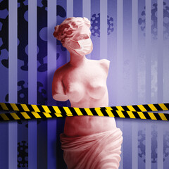 Corona virus background, pandemic risk concept. 3D illustration