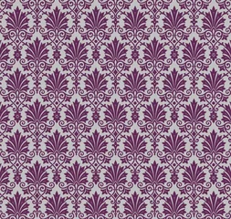 Zelfklevend Fotobehang traditional paisley floral pattern , textile swatch , royal India  © N | R