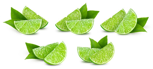 Lime isolated on white background