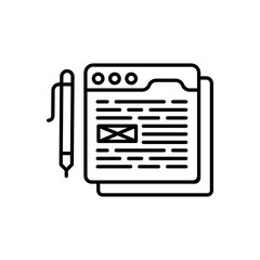 Content Development icon in vector. Logotype