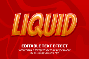liquid editable text effect