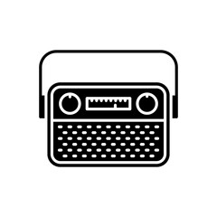 Radio Advertising icon in vector. Logotype