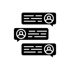 Communication icon in vector. Logotype
