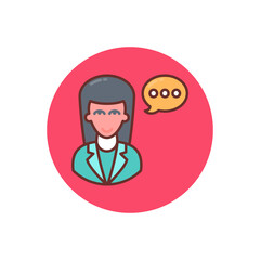 Consulting icon in vector. Logotype