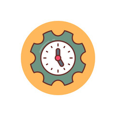 Deadline icon in vector. Logotype