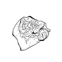 Sketch hand drawn kebab