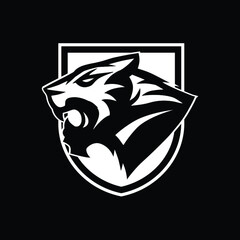 Tiger Head Mascot Icon Illustration Style