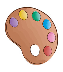 watercolor palette icon