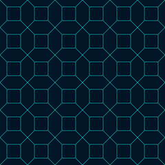 Overlapping octagons luxury seamless pattern