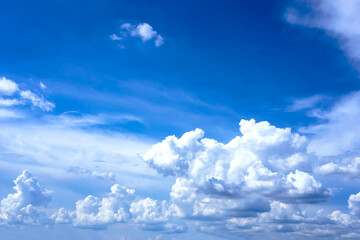 Beautiful Cloudscape on the blue skies. abstract background.