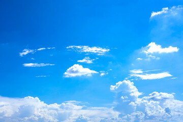Beautiful Cloudscape on the blue skies. abstract background.