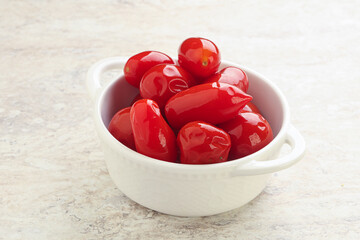 Marinated red tomato - pickled vitamins