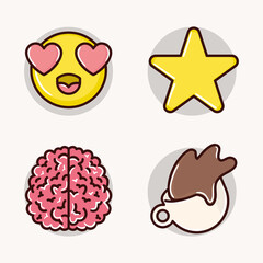 icons set social media