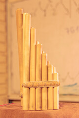 zampoña de caña étnica