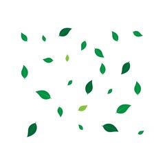 scattered leaf background illustration design