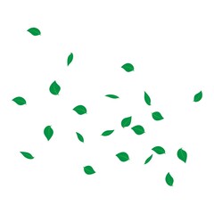 scattered leaf background illustration design