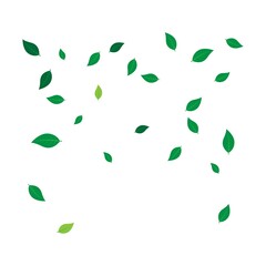 scattered leaf background illustration design