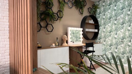 DECORACION NATURAL PARA UN CENTRO DE ESTETICA 