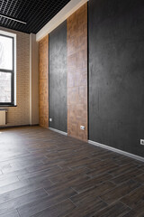 Blank walls in empty loft style industrial office