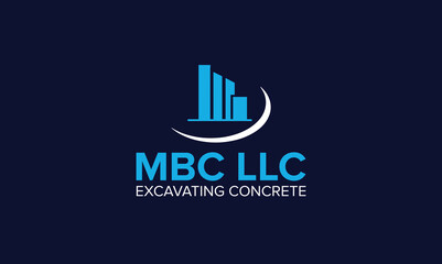 MBC llc Real Estate Company Logo Design Template Element