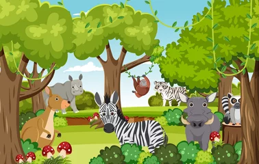 Cute wild animals in the forest © blueringmedia