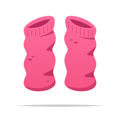Leg warmers vector isolated illustration