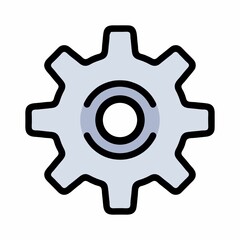 Illustration Vector Graphic of configuration, gear, settings icon