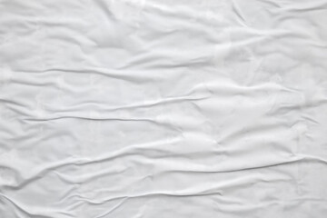 Obraz premium white crumpled and creased paper poster texture background