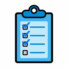Illustration Vector Graphic of list, checklist icon 
