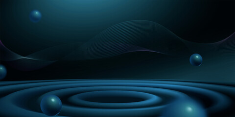 Technological ripple background